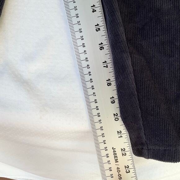 Lands' End Women Casual Velvet Pants size L/P (14/16). Purple - Picture 4 of 10